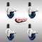 Service Caster 3 Inch 316SS Solid Poly Swivel 1-1/2 Inch Expanding Stem Caster Set Lock Brake SCC-SS316TTLEX20S314-SPUS-112-4 - alternate 1